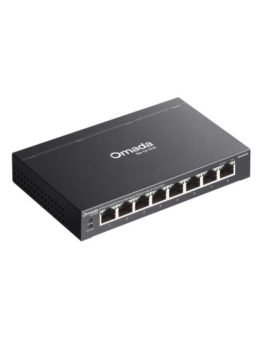 TP-Link Omada ES208GP switch di rete Gestito L2 Gigabit Ethernet (10/100/1000) Supporto Power over Ethernet (PoE) DIN rail Nero