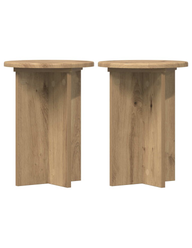 Supporto per piante 2 pcs Rovere Artigianale Ø29,5 x 40 cm