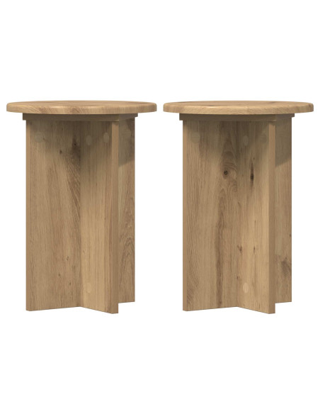 Supporto per piante 2 pcs Rovere Artigianale Ø29,5 x 40 cm
