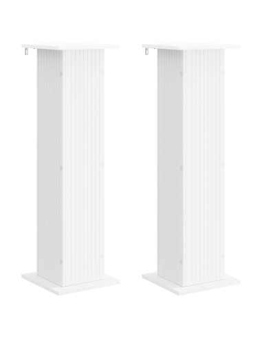 Supporto per piante 2 pcs Bianco 30,5 x 30 x 100,5 cm