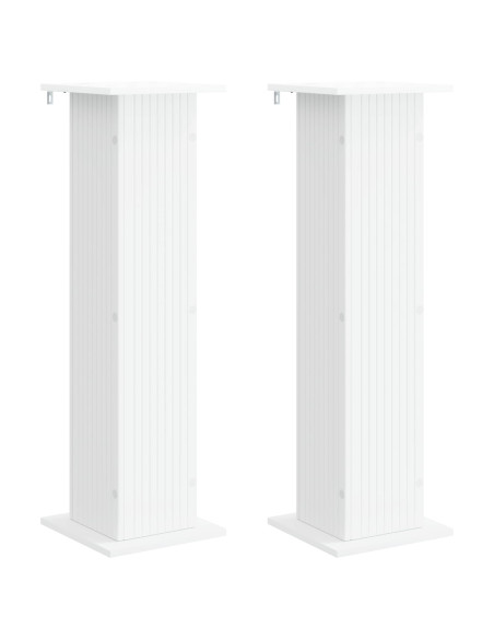 Supporto per piante 2 pcs Bianco 30,5 x 30 x 100,5 cm