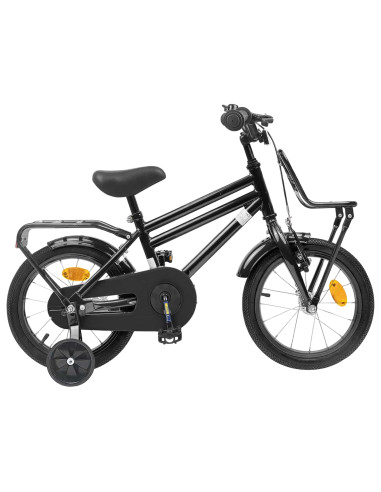 Bicicletta per Bambini 12 Pollici per bambini di 2-4 anni Nero