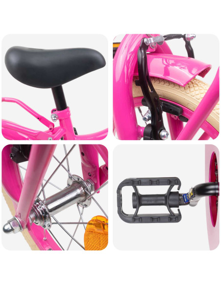 Bicicletta per Bambini 16 Pollici per bambini di 4-6 anni