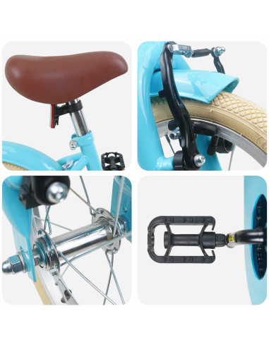 Bicicletta per Bambini 14 Pollici per bambini da 3 a 5 anni