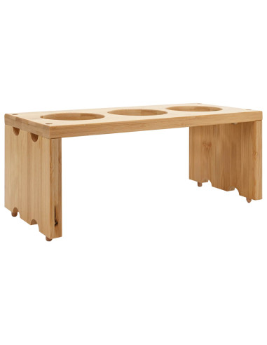 Carrello da Cucina con Ruote Marrone Chiaro 65 x 40,5 x 76,5 cm