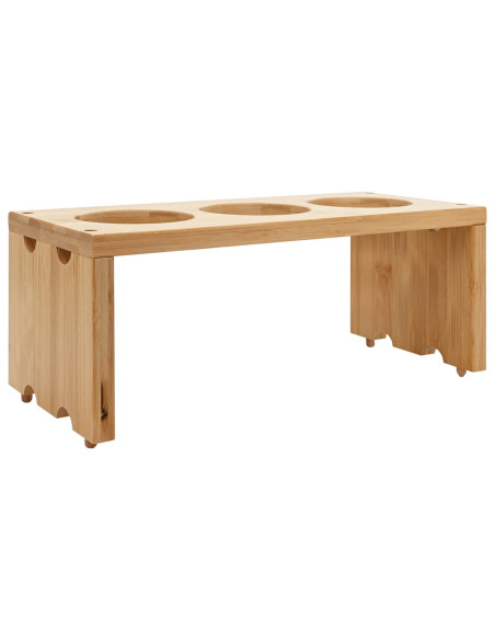 Carrello da Cucina con Ruote Marrone Chiaro 65 x 40,5 x 76,5 cm