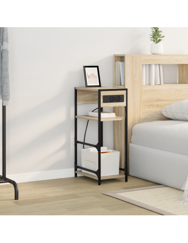 Armadio da Notte Rovere Sonoma 40 x 27 x 76 cm