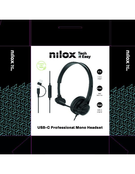 HEADPHONES MONO ENC USB-C/USB-A