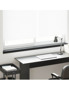 Soglia della Finestra Nero con Venature del Legno PVC
