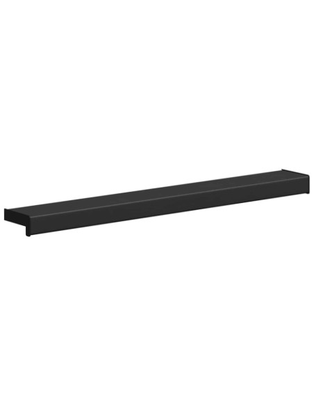 Soglia della Finestra Nero con Venature del Legno PVC