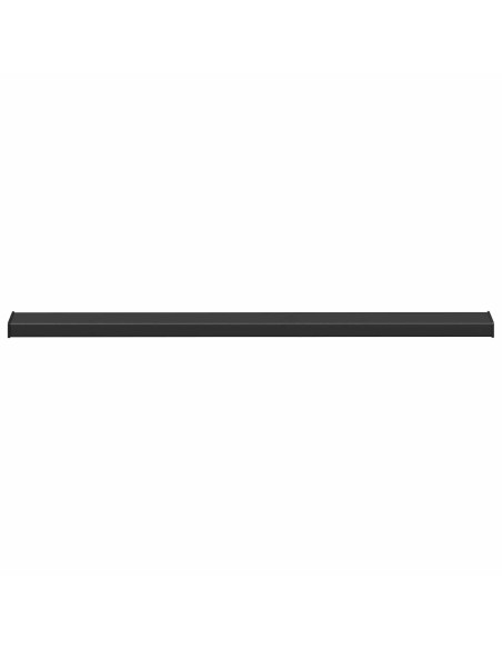 Soglia della Finestra Nero con Venature del Legno PVC