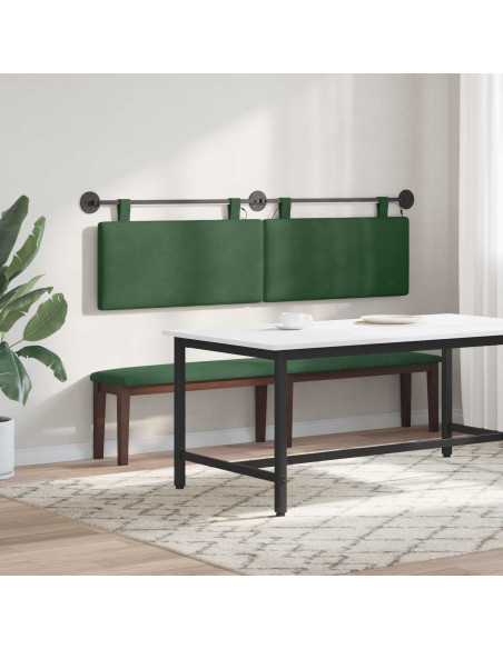 Testiera sospesa Con luce LED Verde Giungla Tessuto in Cords