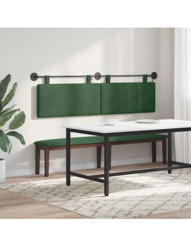 Testiera sospesa Con luce LED Verde Giungla Tessuto in Cords