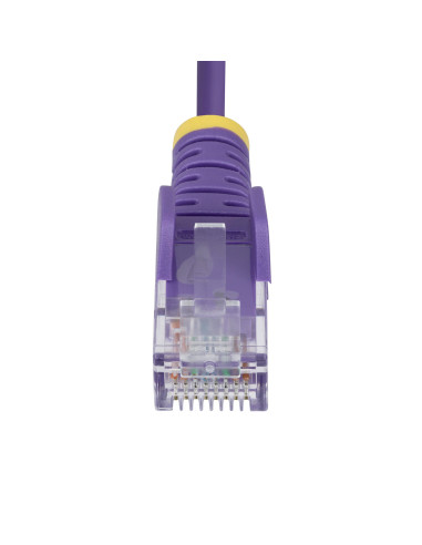 StarTech.com Cavo Ethernet CAT6 Viola da 3m Patch UTP con Plug RJ45 Antigroviglio e Rilievi di Trazione, Cavo Lan Slim in Rame P