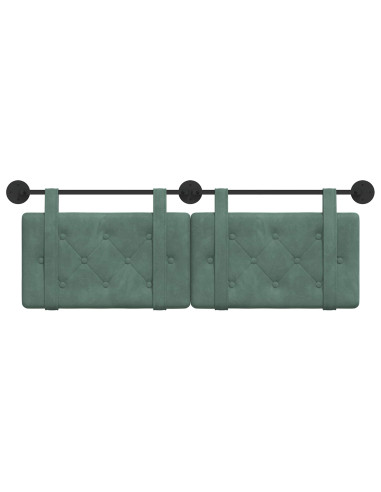 Testata appesa Verde Mare 130 x 55 x 5 cm Velluto