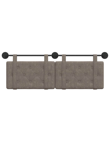 Testata appesa Grigio 130 x 55 x 5 cm PU Antico