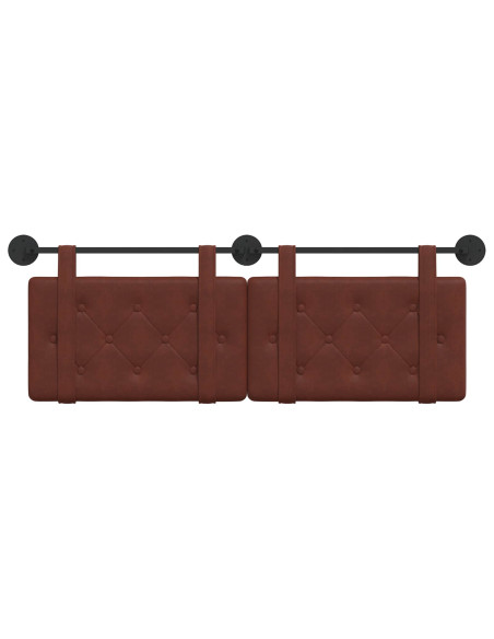 Testata appesa Marrone Lucido 130 x 55 x 5 cm PU Antico