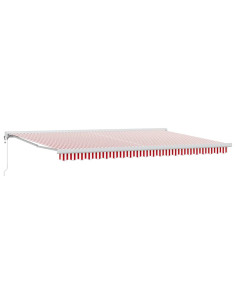 Tenda da Sole Rosso e Bianco 500 × 300 cm 2