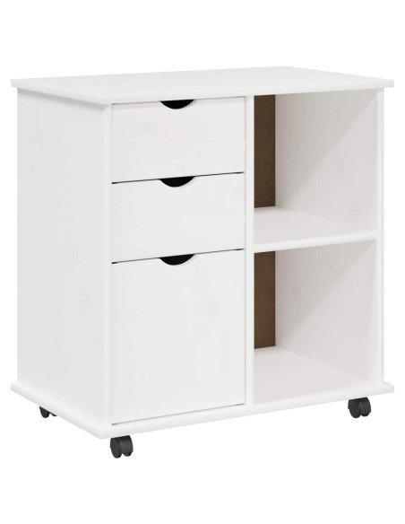 Mobile con Ruote con ruota Bianco 63,5 x 39 x 65,5 cm