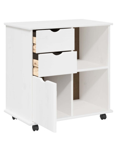 Mobile con Ruote con ruota Bianco 63,5 x 39 x 65,5 cm