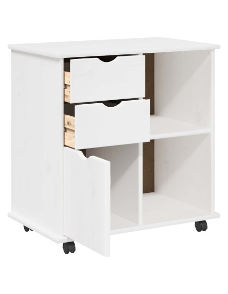 Mobile con Ruote con ruota Bianco 63,5 x 39 x 65,5 cm