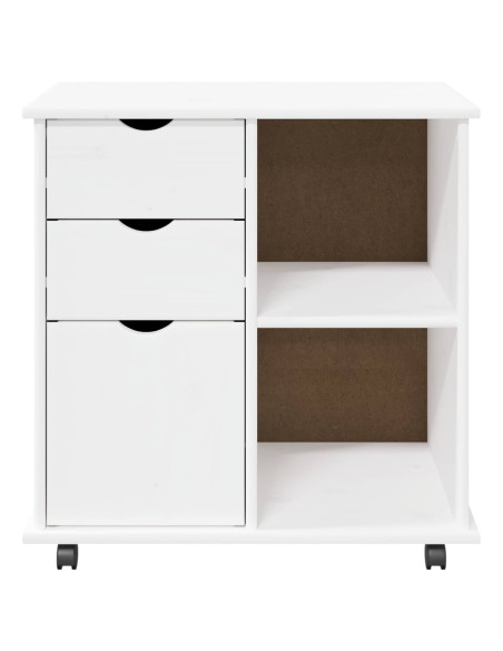 Mobile con Ruote con ruota Bianco 63,5 x 39 x 65,5 cm