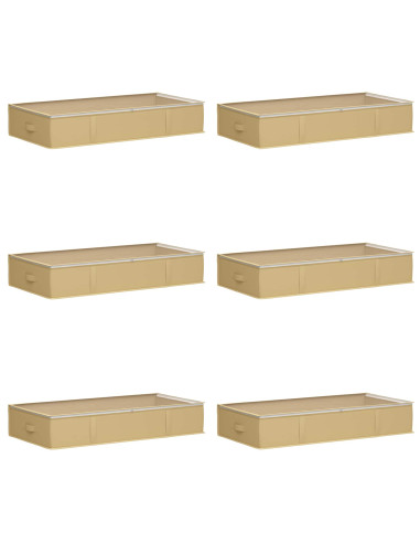 Scatola di stoccaggio con finestra trasparente in alto 6 pcs