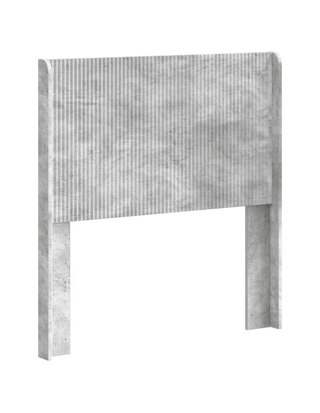 Testiera Letto Grigio Cemento Legno ingegnerizzato