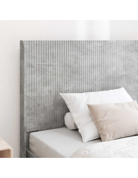 Testiera Letto Grigio Cemento Legno ingegnerizzato