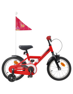 Bicicletta per Bambini 16 Pollici per bambini di 4-6 anni Rosso