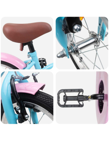 Bicicletta per Bambini 14 Pollici per bambini da 3 a 5 anni