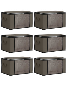 Scatola di stoccaggio con finestra laterale trasparente 6 pcs 2