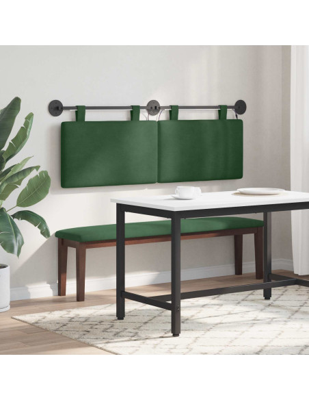 Testiera sospesa Con luce LED Verde Giungla Tessuto in Cords