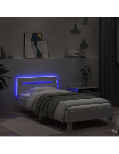 Letto con LED Bianco 80 x 200 cm Legno ingegnerizzato