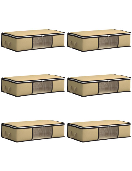 Scatola di stoccaggio con finestra laterale trasparente 6 pcs
