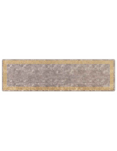 Runner Tappeto MARSA Grigio 100 x 350 cm Poliestere e PVC 2