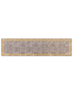 Runner Tappeto MARSA Grigio 100 x 400 cm Poliestere e PVC 2