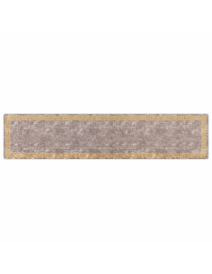 Runner Tappeto MARSA Grigio 100 x 450 cm Poliestere e PVC 2