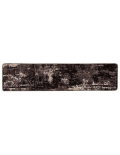 Runner Tappeto MARSA Nero 50 x 100 cm Poliestere e PVC 2