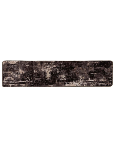 Runner Tappeto MARSA Nero 50 x 100 cm Poliestere e PVC