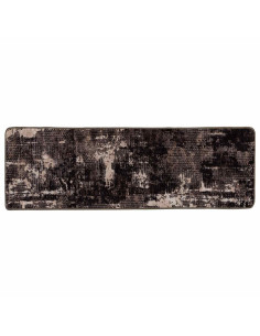 Runner Tappeto MARSA Nero 50 x 250 cm Poliestere e PVC 2