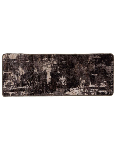 Runner Tappeto MARSA Nero 80 x 200 cm Poliestere e PVC