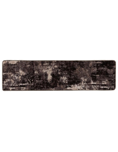 Runner Tappeto MARSA Nero 80 x 400 cm Poliestere e PVC 2