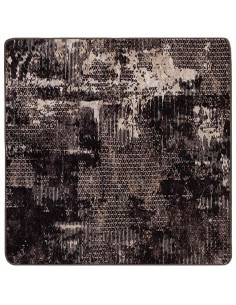 Runner Tappeto MARSA Nero 100 x 100 cm Poliestere e PVC 2