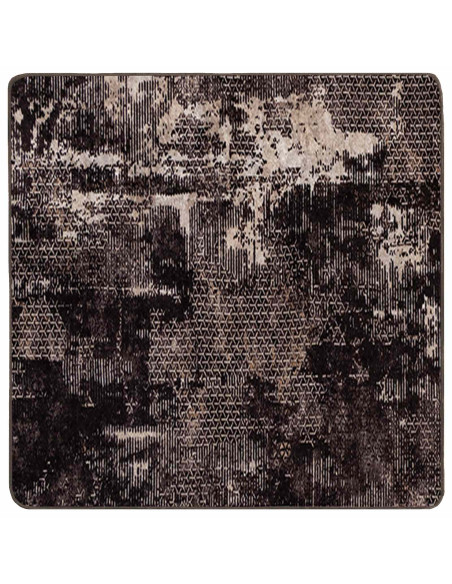 Runner Tappeto MARSA Nero 100 x 100 cm Poliestere e PVC