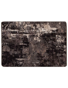 Runner Tappeto MARSA Nero 100 x 150 cm Poliestere e PVC 2