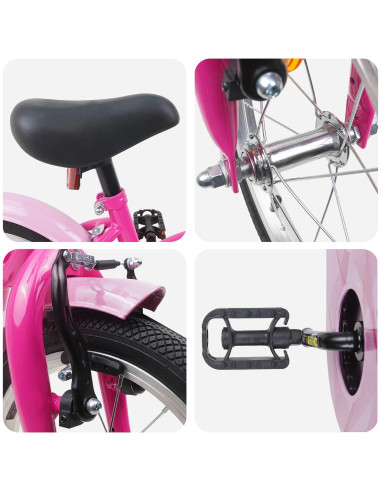Bicicletta per Bambini 14 Pollici per bambini da 3 a 5 anni