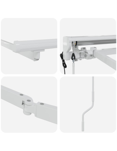 Struttura della tenda elettrica retrattile Bianco 3,5 x 2,5 m