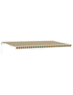 Tettuccio Elettrico Retrattile Verde e giallo 600 × 350 cm 2