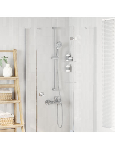 Set di doccia con soffione Cromato 150 cm Acciaio Inox